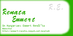 renata emmert business card